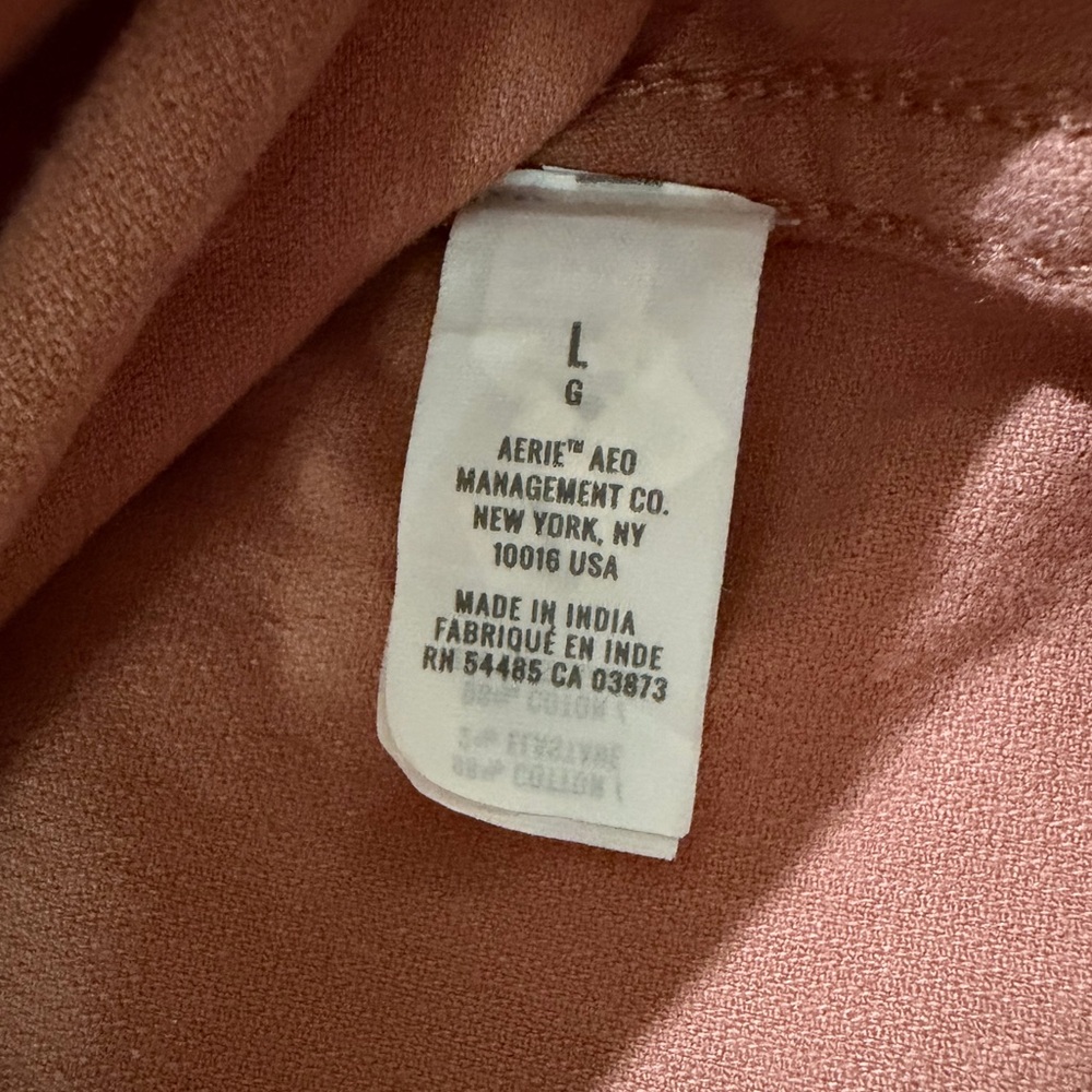 AERIE Women’s Corduroy Mini Button Skirt size L. - Picture 7 of 9